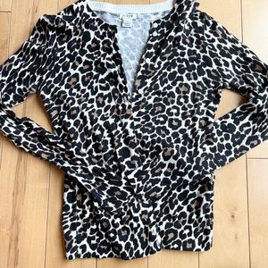 J.Crew Cheetah Cardigan